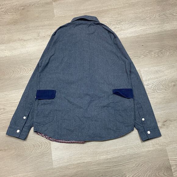 Go Slow Caravan Patchwork Long Sleeve Button Up Shirt Men's 4/L Japan - Picture 3 of 10